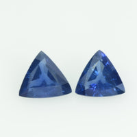 Natural Blue Sapphire Loose Gemstone Trillion Cut
