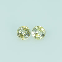 3.5 mm Natural Yellow Sapphire Loose Gemstone Round Cut
