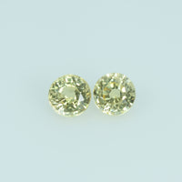 3.5 mm Natural Yellow Sapphire Loose Gemstone Round Cut
