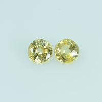 3.7 mm Natural Yellow Sapphire Loose Gemstone Round Cut - Thai Gems Export Ltd.