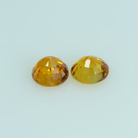 3.4 mm Natural Yellow Sapphire Loose Gemstone Round Cut - Thai Gems Export Ltd.