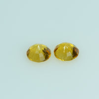 3.8 mm Natural Yellow Sapphire Loose Gemstone Round Cut - Thai Gems Export Ltd.