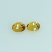 4.0 mm Natural Yellow Sapphire Loose Gemstone Round Cut