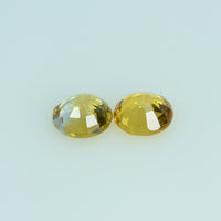 4.0 mm Natural Yellow Sapphire Loose Gemstone Round Cut