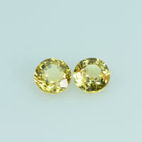4.0 mm Natural Yellow Sapphire Loose Gemstone Round Cut