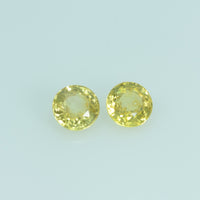 3.5 mm Natural Yellow Sapphire Loose Gemstone Round Cut - Thai Gems Export Ltd.