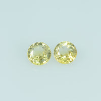 3.5 mm Natural Yellow Sapphire Loose Gemstone Round Cut - Thai Gems Export Ltd.