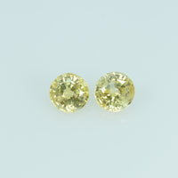 3.5 mm Natural Yellow Sapphire Loose Gemstone Round Cut - Thai Gems Export Ltd.