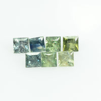 2.5-3.0 MM Natural Princess Cut Green Sapphire Loose Gemstone - Thai Gems Export Ltd.