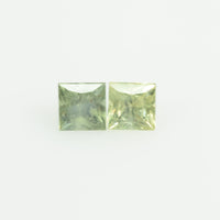 2.5-3.0 MM Natural Princess Cut Green Sapphire Loose Gemstone - Thai Gems Export Ltd.