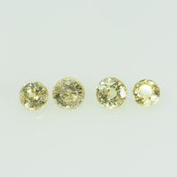 3.3 mm Natural Yellow Sapphire Loose Gemstone Round Cut