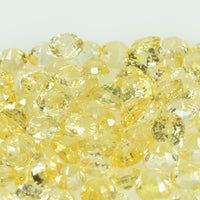 3.3 mm Natural Yellow Sapphire Loose Gemstone Round Cut