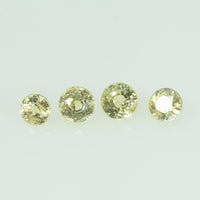 3.3 mm Natural Yellow Sapphire Loose Gemstone Round Cut