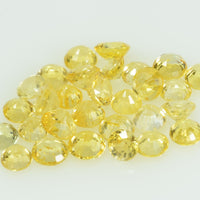 3.0 mm Natural Yellow Sapphire Loose Gemstone Round Cut - Thai Gems Export Ltd.