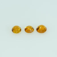 3.0 mm lot Natural Orange Sapphire Loose Gemstone Round Cut