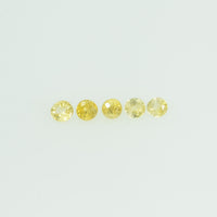 1.4-1.7 mm Natural Yellow Sapphire Loose Gemstone Round Cut