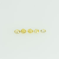 1.4-1.7 mm Natural Yellow Sapphire Loose Gemstone Round Cut