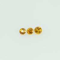2.0 mm lot Natural Yellow Sapphire Loose Gemstone Round Cut