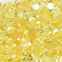 3.5 mm Natural Yellow Sapphire Loose Gemstone Round Cut