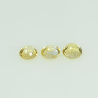 3.5 mm Natural Yellow Sapphire Loose Gemstone Round Cut