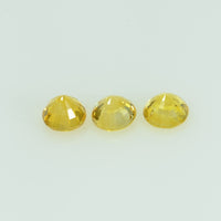 3.5 mm Natural Yellow Sapphire Loose Gemstone Round Cut