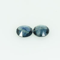 4.0 mm Natural Teal Blue Green Sapphire Loose Gemstone Round Cut