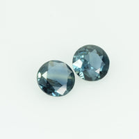 4.0 mm Natural Teal Blue Green Sapphire Loose Gemstone Round Cut