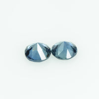 4.0 mm Natural Teal Blue Green Sapphire Loose Gemstone Round Cut