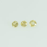 2.5 mm Natural Yellow Sapphire Loose Gemstone Round Cut