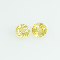 3.4 mm Natural Yellow Sapphire Loose Gemstone Round Cut