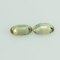 1.66 cts Natural Fancy Sapphire Loose Pair Gemstone Oval Cut