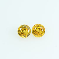 3.5 mm Natural Yellow Sapphire Loose Gemstone Round Cut