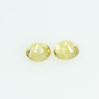 3.7 mm Natural Yellow Sapphire Loose Gemstone Round Cut