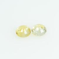 3.7 mm Natural Yellow Sapphire Loose Gemstone Round Cut