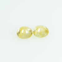 3.7 mm Natural Yellow Sapphire Loose Gemstone Round Cut