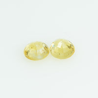 3.7 mm Natural Yellow Sapphire Loose Gemstone Round Cut