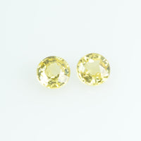 3.5 mm Natural Yellow Sapphire Loose Gemstone Round Cut
