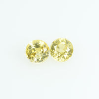 3.5 mm Natural Yellow Sapphire Loose Gemstone Round Cut