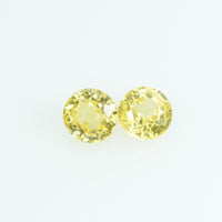 3.5 mm Natural Yellow Sapphire Loose Gemstone Round Cut