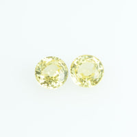 3.4 mm Natural Yellow Sapphire Loose Gemstone Round Cut