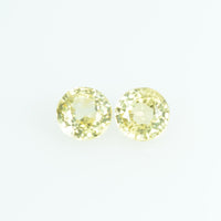 3.4 mm Natural Yellow Sapphire Loose Gemstone Round Cut