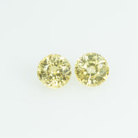 3.5 mm Natural Yellow Sapphire Loose Gemstone Round Cut