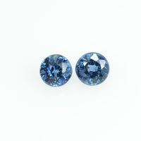 3.3 mm Natural Blue Sapphire Loose Gemstone Round Cut