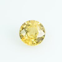 1.12 Cts Natural Yellow Sapphire Loose Gemstone Round Cut - Thai Gems Export Ltd.