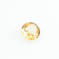 0.45 Cts Natural Yellow Sapphire Loose Gemstone Round Cut