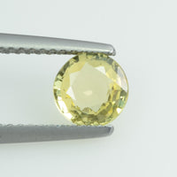 0.96 Cts Natural Yellow Sapphire Loose Gemstone Round Cut - Thai Gems Export Ltd.