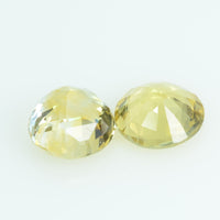 5.8 mm Natural Yellow Sapphire Loose Gemstone Round Cut