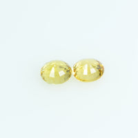 Natural Yellow Sapphire Loose Gemstone Pair Round Cut
