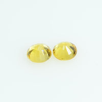 Natural Yellow Sapphire Loose Gemstone Pair Round Cut