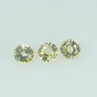 4.0 mm Natural Yellow Sapphire Loose Gemstone Round Cut